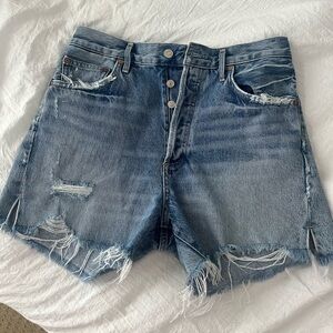 AGOLDE vintage long denim shorts